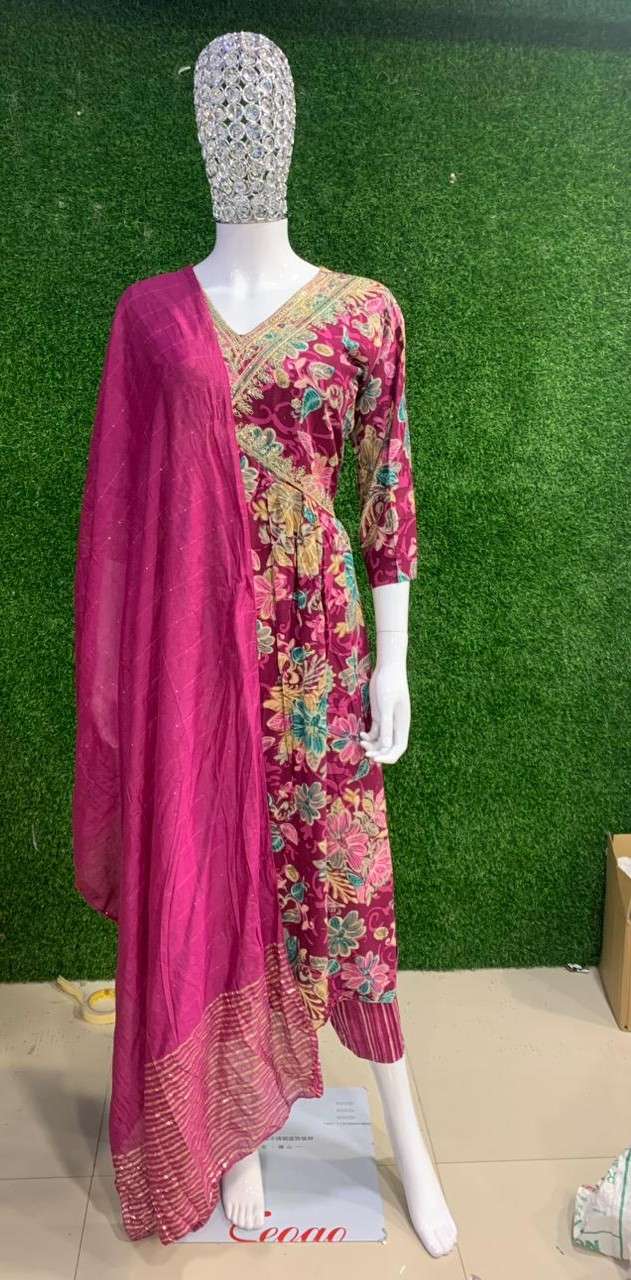 BEMITEX INDIA PRESENTS REYON FABRIC & LESS WORK ALIA 3 PIECE BASED READYMADE 3 PIECE SUIT COLLECTION WHOLESALE SHOP IN SURAT